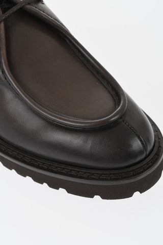 Leather Derby Shoes DECO' with Lug Sole