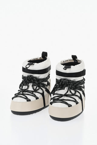 MOON BOOT X MONCLER GRENOBLE Après-Ski-Stiefel aus Leder und Textil ICON LOW GAITER