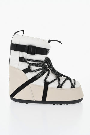 MOON BOOT X MONCLER GRENOBLE Après-Ski-Stiefel aus Leder und Textil ICON LOW GAITER