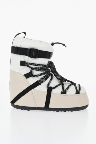 MOON BOOT X MONCLER GRENOBLE Après-Ski-Stiefel aus Leder und Textil ICON LOW GAITER