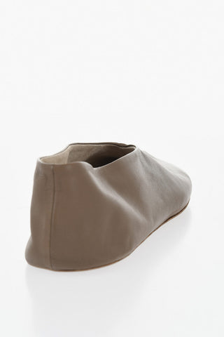 Leather Ballet Flats STELLA in Solid Color