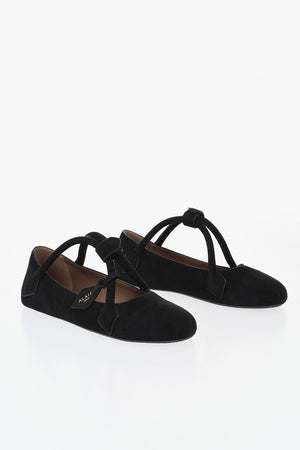 Suede Ballet Flats