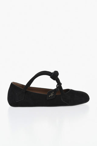 Suede Ballet Flats