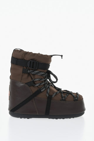 MOON BOOT X MONCLER GRENOBLE Après-Ski-Stiefel aus Leder und Textil ICON LOW GAITER