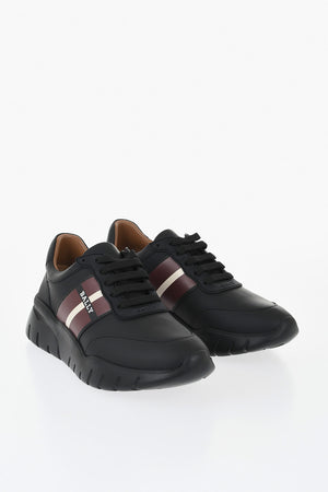 Low-top Leather Sneakers BRONNYE with Printed Logo