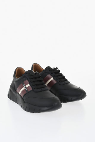 Low-top Leather Sneakers BRONNYE with Printed Logo