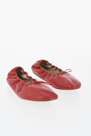 Ballerine in Pelle a Tinta Unita