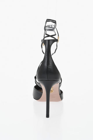 Leather Pumps GABI Lace-Up with Pointed Toe 8,5cm