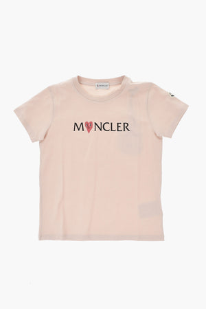 Cotton Crewneck T-Shirt with Front Print