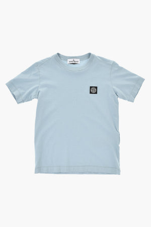 Baumwoll-T-Shirt mit Rundhalsausschnitt und Patch-Logo