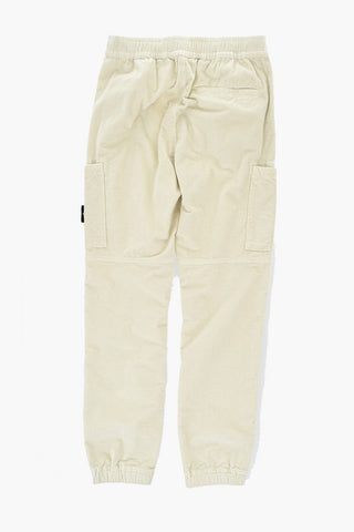 Gerippte Velours-Cargohose Mit Elastischem Bund