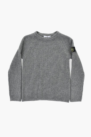 Rundhalspullover Aus Schurwollmischung Mit Logo-Patch