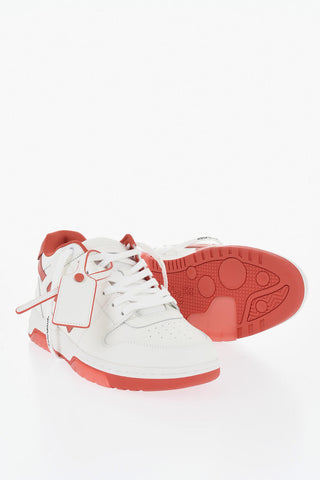 Sneakers Basse M-OUT OF in Pelle Con Logo Tono su Tono