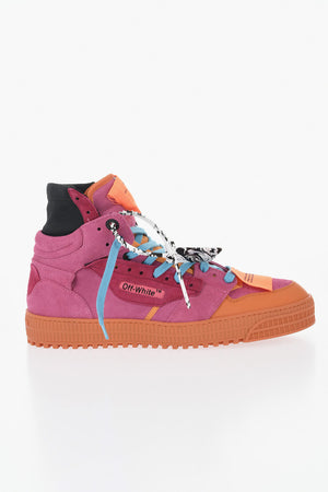 Hohe Wildleder-Sneaker im Color-Block