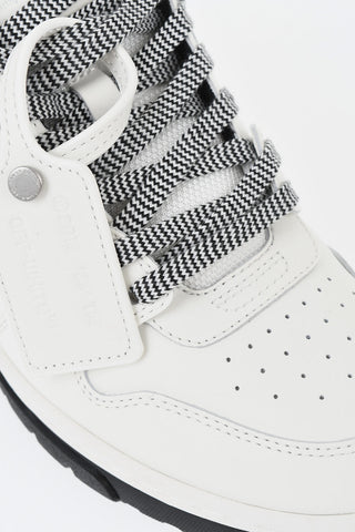 Low M-OUT OF Leather Sneakers with Wave-Effect Laces