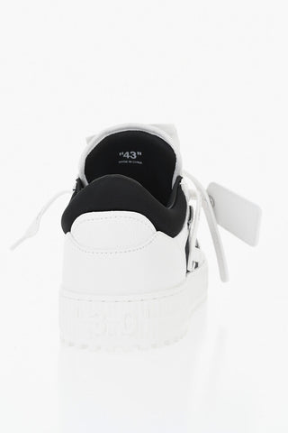 Low-Top M-LOW TOP 3.0 Two-Tone Hammered Leather Sneakers