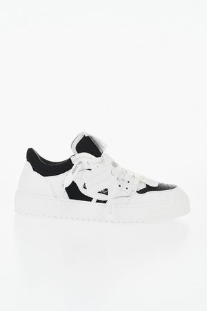 Niedrige M-LOW TOP 3.0 Zweifarbige Sneaker Aus Geprägtem Leder
