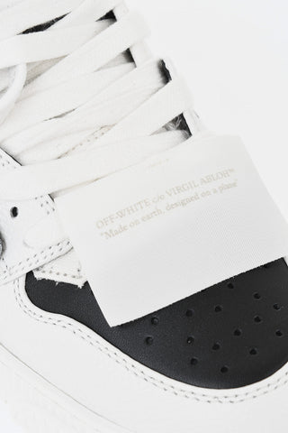 Low-Top M-LOW TOP 3.0 Two-Tone Hammered Leather Sneakers