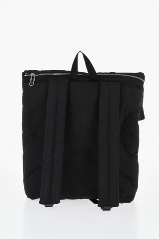 Rucksack METEOR Aus Nylon Uni Mit Lederbesätzen