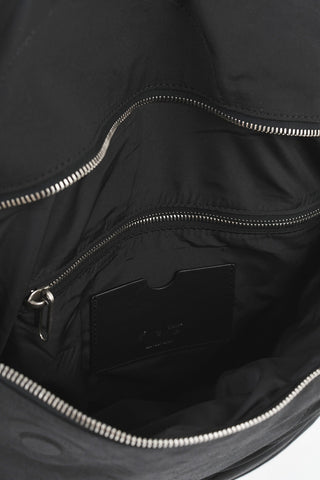 Rucksack METEOR Aus Nylon Uni Mit Lederbesätzen