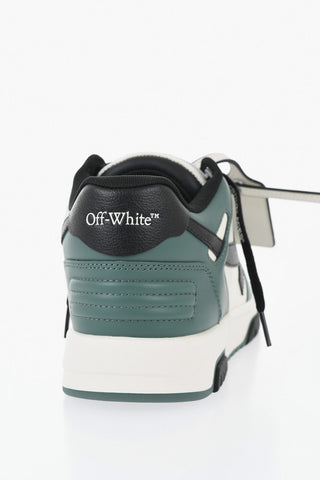 Low M-OUT Color Block Leather Sneakers