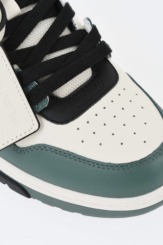 Low M-OUT Color Block Leather Sneakers