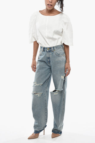 Carpenter-Jeans AUDREY mit 22cm ausgefranstem Saum