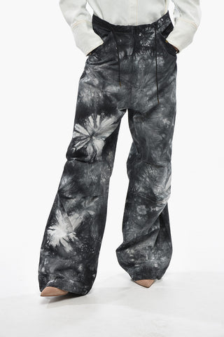 Weitbeinige Hose DAISY im Acid-Wash-Effekt