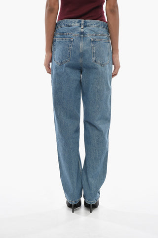 Straight-Leg Jeans MARTINI With 18cm Logo Button