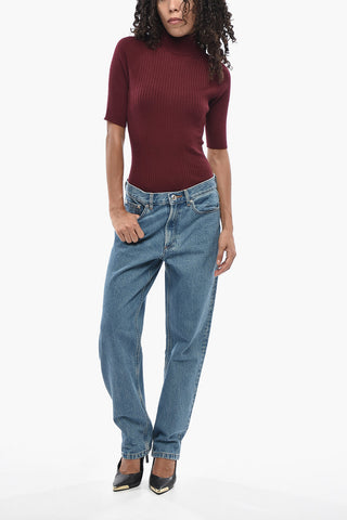 Straight-Leg Jeans MARTINI With 18cm Logo Button
