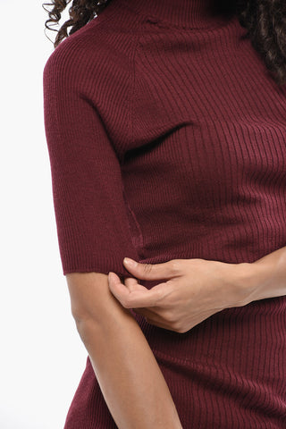 Leichter Gerippter Rollkragenpullover Aus Kaschmir Und Seide