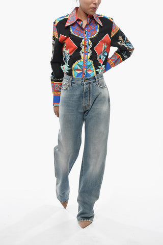 Regular-Fit Jeans NAOMI with Side Rhinestone Bands 22cm