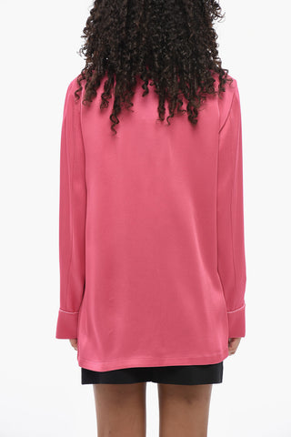 Solid-Colour Blouse GIRINO with Jewel Buttons