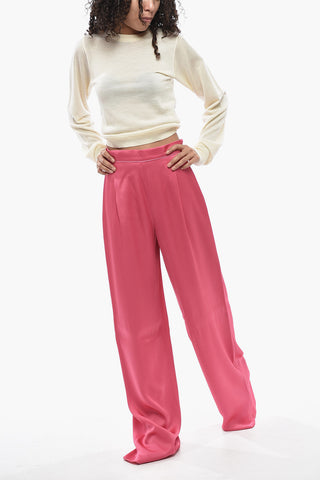 STUDIO Wide-Leg Trousers NOVELLA in Solid Colour