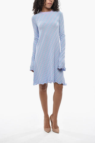 SPORTMAX 미디 원피스 VALETTE 가벼운 면 소재 투톤