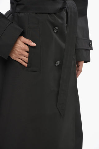 4 EDWARD ENNINFUL Cappotto a Doppiopetto Sfoderato con Cintura