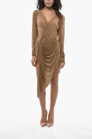Enganliegendes, Drapiertes Kleid