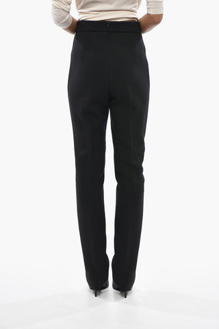 SPORTMAX Twill Trousers TEORIA12 With Back Zip