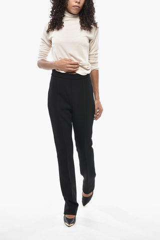 SPORTMAX Twill Trousers TEORIA12 With Back Zip