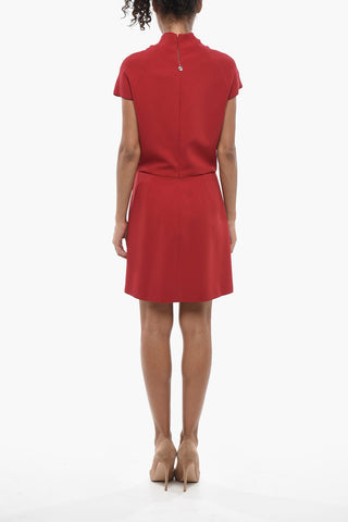Sleeveless Solid-Color Mini Dress