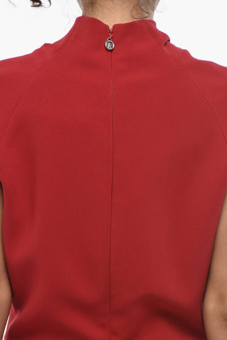 Sleeveless Solid-Color Mini Dress