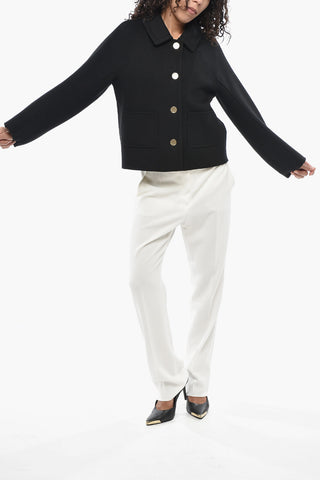 S Wool Jacket SOGNO with Gold-Effect Buttons