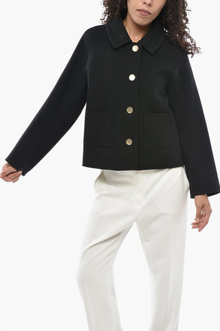S Wool Jacket SOGNO with Gold-Effect Buttons