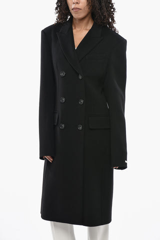 SPORTMAX 버진 울 더블브레스트 코트 MORGANA