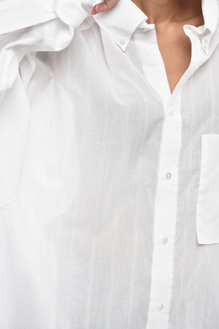 Camicia Button Down NATHALIE In Cotone a Righe Glitter