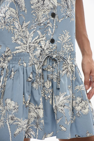 Hemdkleid im japanischen Stil mit ausgestelltem Rock