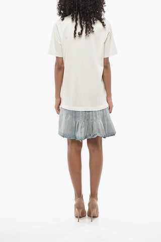 Mini Vestito Tee con  Gonna Pieghettata