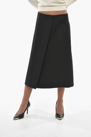 SPORTMAX A라인 미디 스커트 BIADA 단색