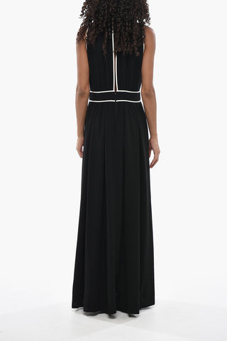 Flared Dress ONCE With V-Neck