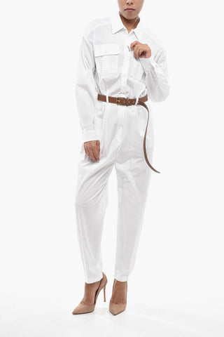 STUDIO Cotton Poplin Jumpsuit FOSCO with Double Pocket
